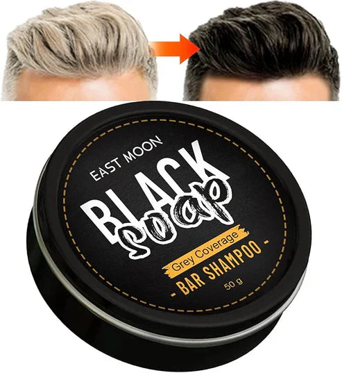 EAST MOON - Black Soap Bar Shampoo (Original) - Falcon Mall