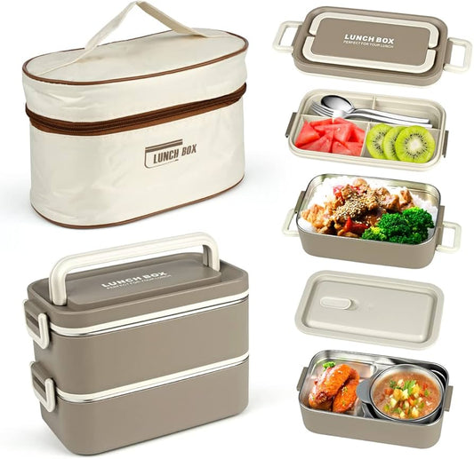 Lunch Box Set with Insulated Carry Bag - Falcon Mall
