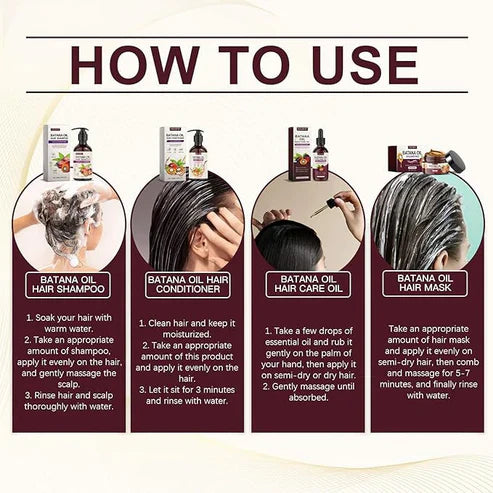 EELHOE - Batana Oil Hair Care Set (Original) - Falcon Mall