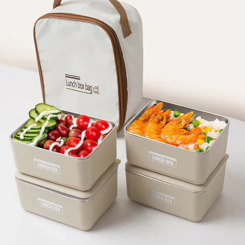 Lunch Box Set with Insulated Carry Bag - Falcon Mall